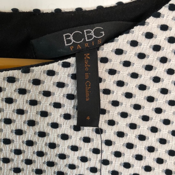 BCBG Paris Black and White Mini Dress - Picture 3 of 5